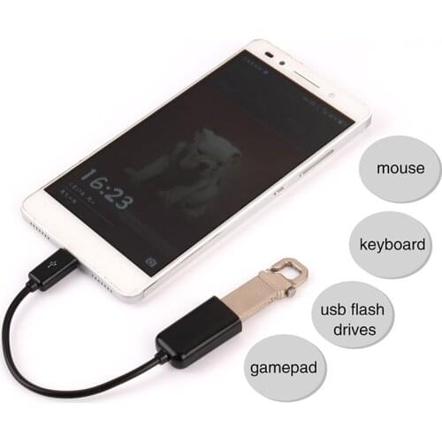 Lightweight Short Portable Micro USB Male To USB Female Converter OTG Adapter Data Sync Adapter Converter For Android IPhone