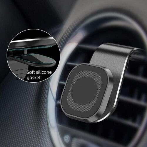 Ventilation Hole Magnetic 360 Degree Rotating Metal Magnetic Car Phone Holder Practical Durable Car Phone Holder