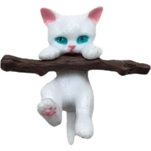 Cute Branch Cat Car Pendant Resin Pendant Car Interior Decor Gifts Hanging Decoration Supplies