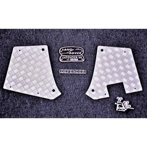 Antiskid plate simulation decorative panel simulated metal logo for 1/10 crawler car Traxxas TRX-4