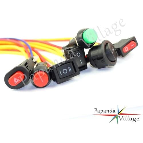 Motorbike Switch Scooter Locking Latching Push Button On/Off Switches Controller Universal For Honda Yamaha Suzuki Kawasaki