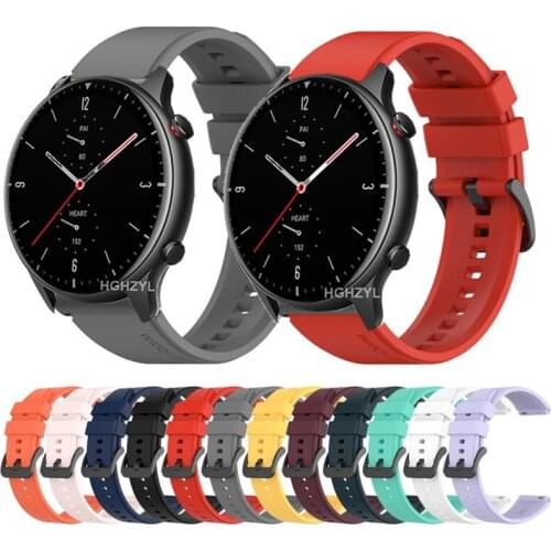 For Huami Stratos Band Silicone Strap For Xiaomi Amazfit Stratos 2 2S 3 Pace GTR 47mm GTR 2 2e Watch Replacement Bracelet