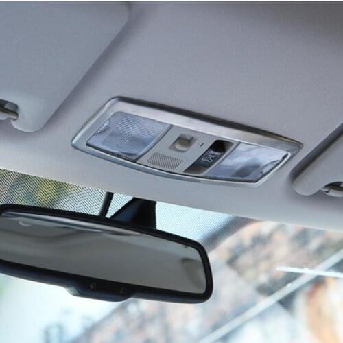 Car-styling Stainless steel front rear reading Lamp decoration cover sticker case For Mitsubishi ASX Outlander 2013-2017