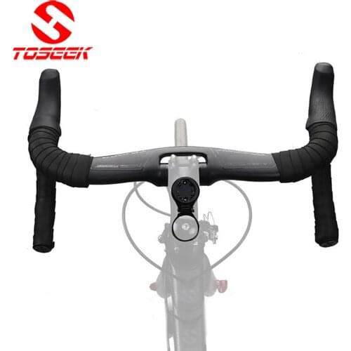 TOSEEK New Carbon Handlebar 31.8MM 400/420/440MM Road Bike/MTB Handlebar Carbon Road Bicycle Handle Bar Bicycle Accessories
