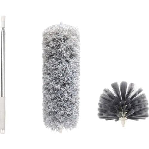 Microfiber Duster with Extension Pole,Bendable Telescopic Duster Household Sofa Dust Brush Home Use Clean Tools