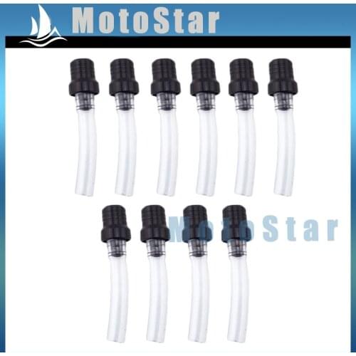 10x Black Petrol Gas Fuel Tank Cover Cap Vent Valve Breather Hose Tube For Pit Dirt Motor Bike Motocross Motorcycle