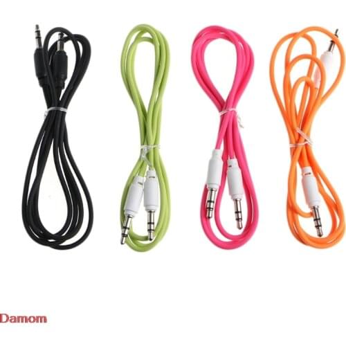 2021 New 1m 3.5mm Jack Male To Male Audio Auxiliary Aux Cable For Car Stereo MP3 Phone