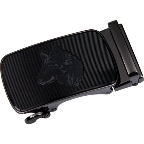 Automatic Belt Buckle 3.5cm Width Belts Buckle Male Animal Pattern Black Automatic Buckle Head Metal Belt Buckle For Men DiBanGu