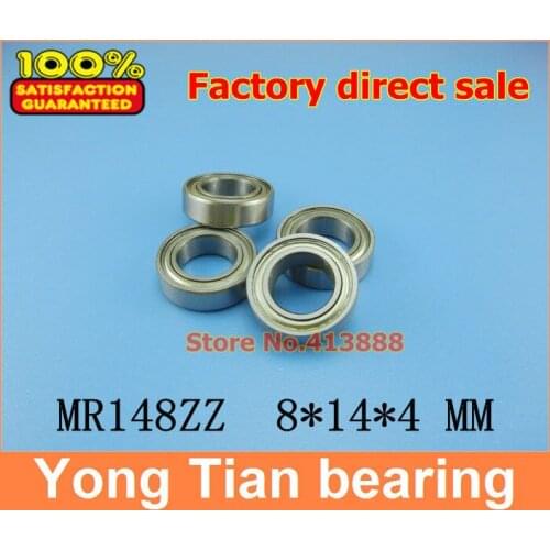 NBZH free shipping Wholesale Double Shielded Miniature Ball Bearings MR148ZZ 8*14*4 mm 500 pcs/lot