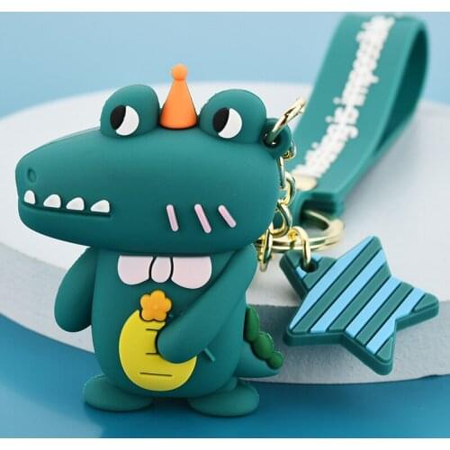 Animal Crocodile Keychain Cute Doll Pendant Car Men and Women Car Key Charm Toy Cartoon Keychain Jewelry Accessories Purse