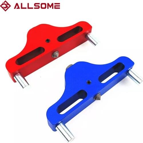 ALLSOME Aluminum Alloy Woodworking Center Finder Line Measuring Marking Gauge Scriber Scribing Tool Woodworking HT2899