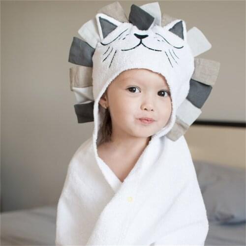 Baby Bath Towel Hooded Cotton Bathrobes infants Towel for Beach Poncho Baby Newborn Soft Bath Towel Summer children Nap Blanket
