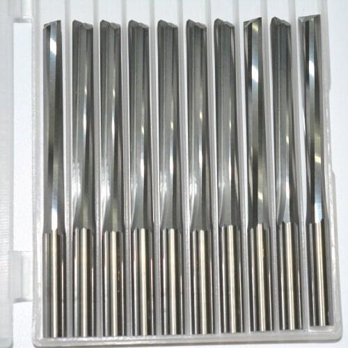 6mm*52mm,10pcs,CNC machine solid carbide end mill,woodworking milling cutter,2 Flutes straight end mill,Foam,EVA board Cutting