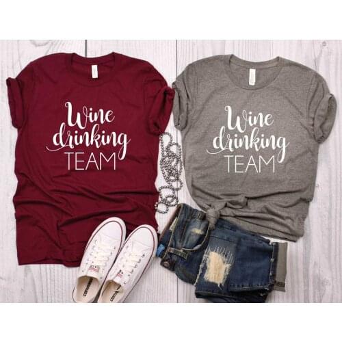 Wine Shirt for Women Wine Drinking Team Shirt Drinking Squad Team Shirt Funny Wine T-Shirt