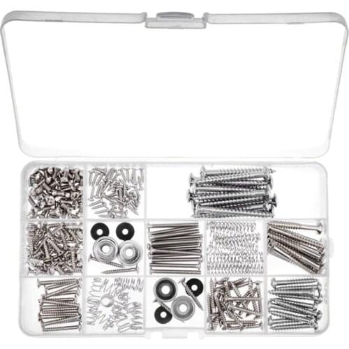 Electric Guitar Screw Kit (9 Types) With Springs For Electric Guitar Bridge,Pickup,Pickguard,Tuner,Switch,Neck Plate,Guitar Stra