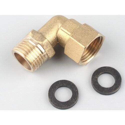 Brass G1/2'' Thread Elbow Connector Water Heater Movable Joint Garden Irrigation Accessories Gas Pipe Fittings Copper Sanner