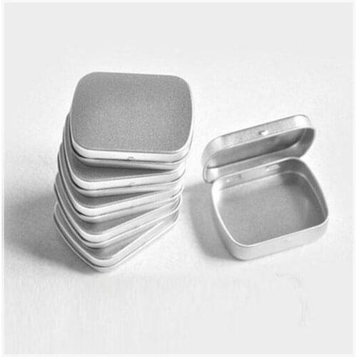 Mini Mint Small Jewelry Chewing Gum Tin Box Pill Storage Box Silver/Black/White 58x45x15mm
