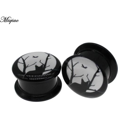 Miqiao 2pcs Acrylic Spiral Ear Gauge Plug Tunnel Dilator 6mm-25mm Stretcher Earring Piercing Body Jewelry