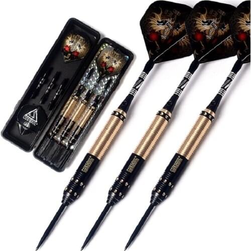 New CUESOUL Professional Steel Tip Darts 23/25/27g 162mm Darts Brass Barrels With Dart Flights