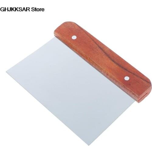 Hardwood Handle Soap Cutter Straight Stainless Wax Dough Slicer Cake Tidily 15 x 11cm