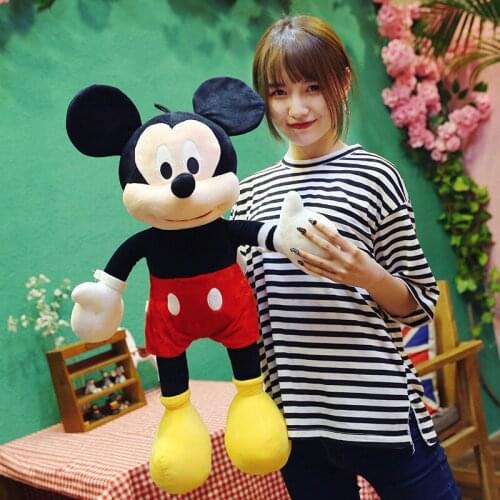 Big Size Disney Mickey Mouse Minnie Donald Duck Daisy Goofy Pluto Stuffed Plush Dolls Big Mickey Plush Doll Gift for Kids