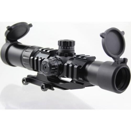 AIM 1.5-4X30 Tri-Ill Mil Dot Reticle Rifle Scope with Locking Turrets