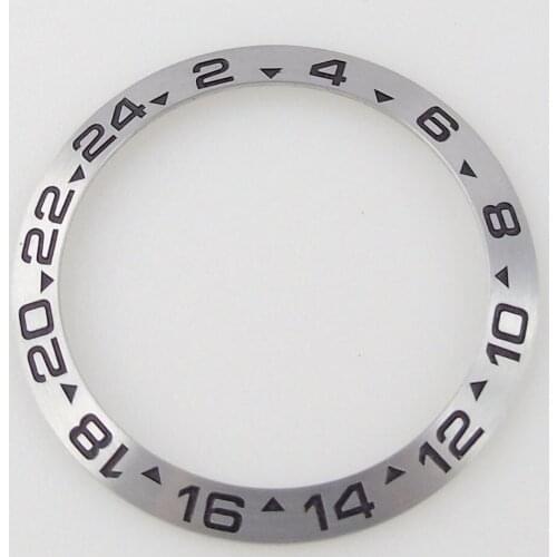 Watch Bezel Insert Spare Parts Alloy Material Fit For 40mm SUB Style Bliger Watch 38mm Outer/ 30.6mm Inner Replacements