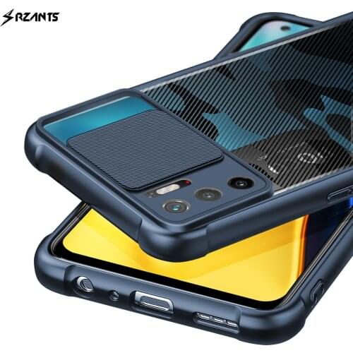 Rzants For Xiaomi POCO M3 PRO Redmi Note 10 5G 4G Case Hard [Camouflage Lens] Camera Protection Hlaf Clear Cover