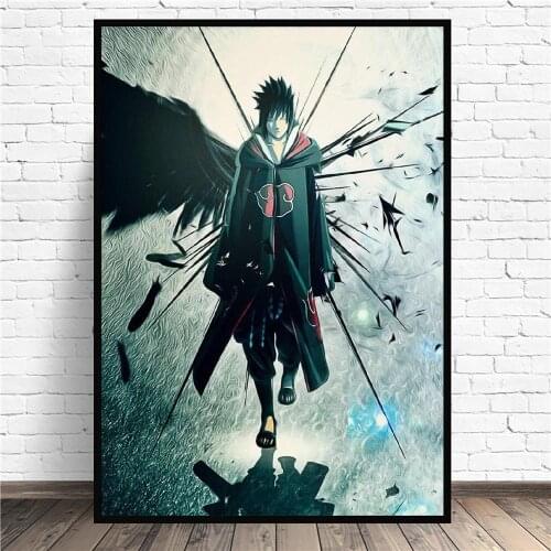 Sasuke Level Anime Art Canvas Poster Prints Home Wall Decor Painting
