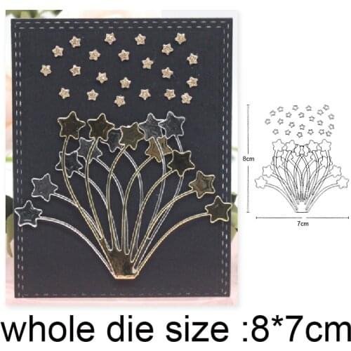 New 2020 Metal dies Christmas Star Bouquet Cutting Dies Stencils For DIY Scrapbooking dies Album Card Decoration Embossing dies