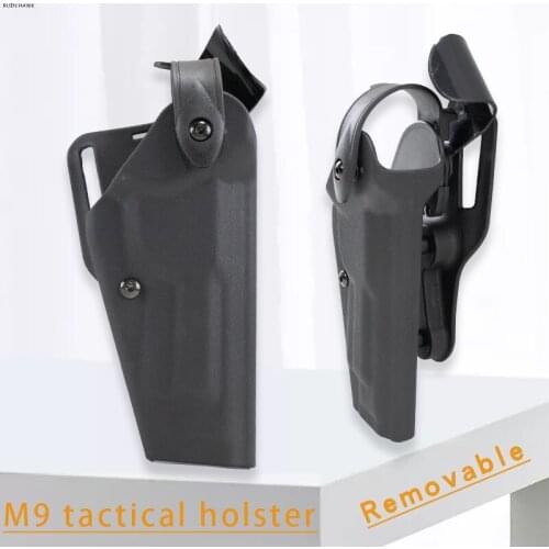 Tactical Right Hand Gun Case Waist Paddle Belt Loop Pistol Holster For Beretta M9 92 96 Military Army Hunting Gun Accessories