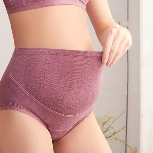 Panties for Pregnant High Waist Cotton Maternity Panties Adjustable Belly Underwear Clothes for Pregnant Women Pregnancy Briefs