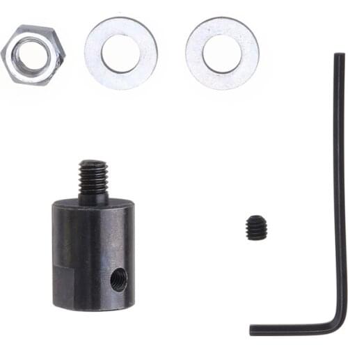 Carbon Steel 3.17/4/5/6/8mm Hole M6 Thread-bench Saw Connect Sleeve Micro Drill Motor Connecting Shank