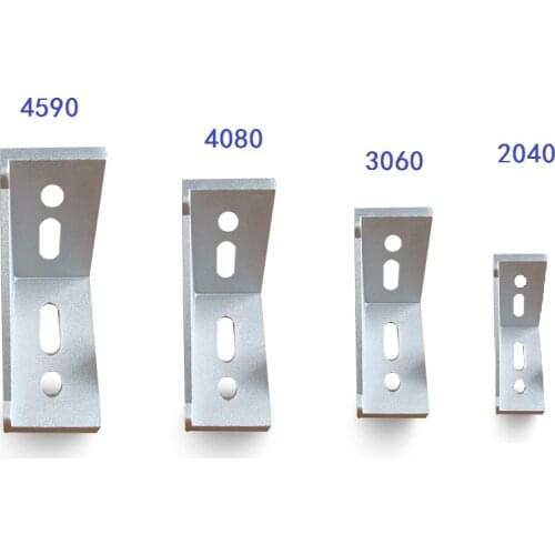 2040 3060 4080 4590 Corner Fitting Angle Aluminum L Connector Bracket Fastener For European Industrial Aluminum Profile