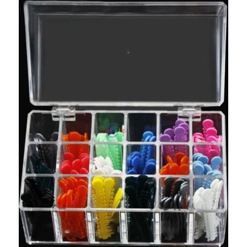 18holes/box Dental Ligature Tie Case Acrylic Dental Ligature Tie Holder