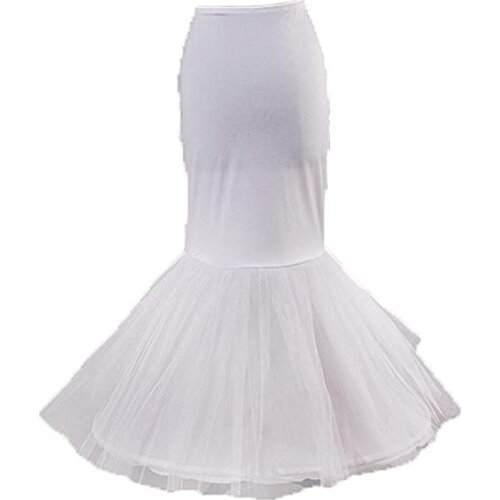 Womens New Charming Mermaid Petticoat for Bridal Wedding Gown White 2023