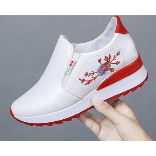 Breathable Lady Casual Women Sneakers Leisure Platform Shoes Height Increasing Shoes Women Fashion Flats Shoe