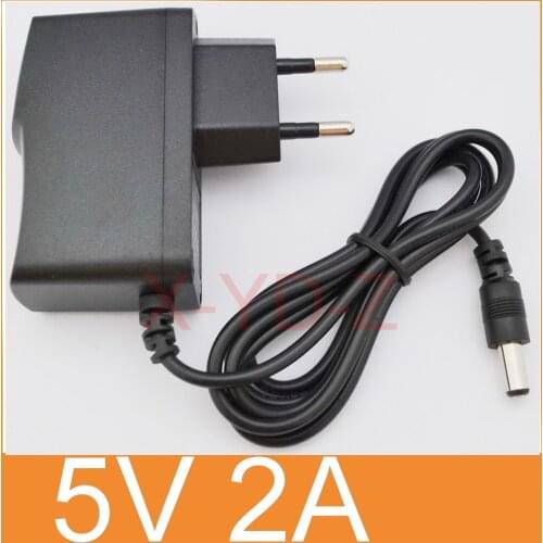 1PCS 5V 2A High quality AC 100V-240V Converter Switching power adapter DC 5V 2A 2000MA Supply DC 5.5mm x 2.1mm EU Plug