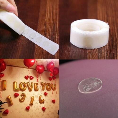 100-point Balloon Attachment Glue PointTo Stick The Balloon To The Ceiling or Wall Sticker, Birthday Party Wedding Decoration
