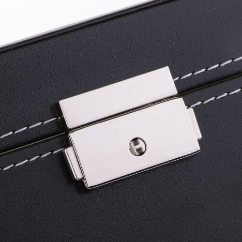 20 Slots PU Leather Watch Display Case Display Glass Top Jewelry Storage Organizer Jewelry Packaging