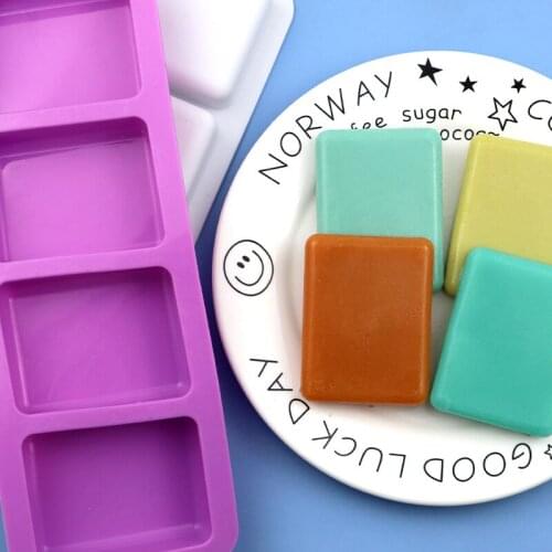 4 Long Square Silica Gel Cake Mold Hand Made Rice Cake Mould Xg7061