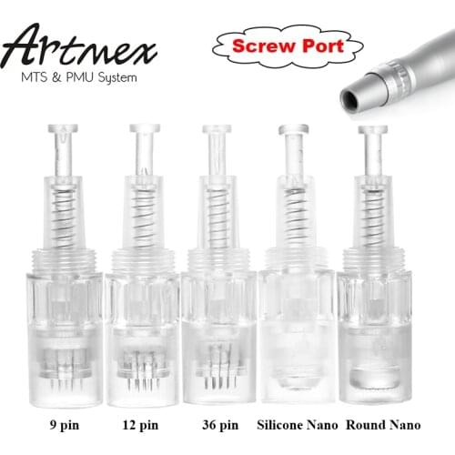 5pcs Screw CartridgeReplacement Derma Pen Needle 9 pin/12 pin/36 pin / Nano Microneedle for Derma pen