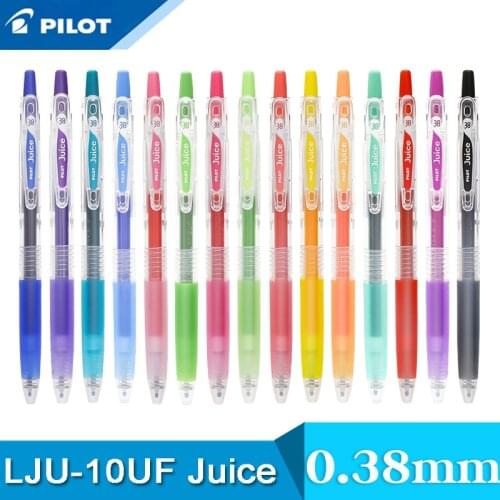 6/12/24pcs Pilot LJU-10UF Juice Gel Pen 0.38mm 24 Colors Optional Quick-drying Durable Gel Pen Student Writing Stationery