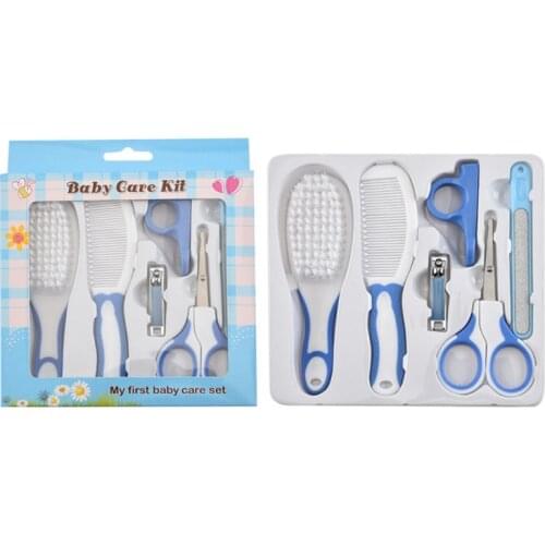 6 Pcs Baby Nail Hair Daily Care Kit Newborn Kids Grooming Brush and Manicure Set 69HE