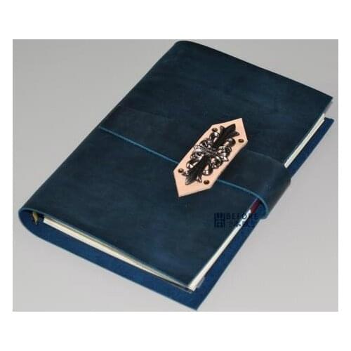 A5 Handmade Cowhide, Leather, Chronicle, European Retro Travel Diary, Notebook, Travel Journal