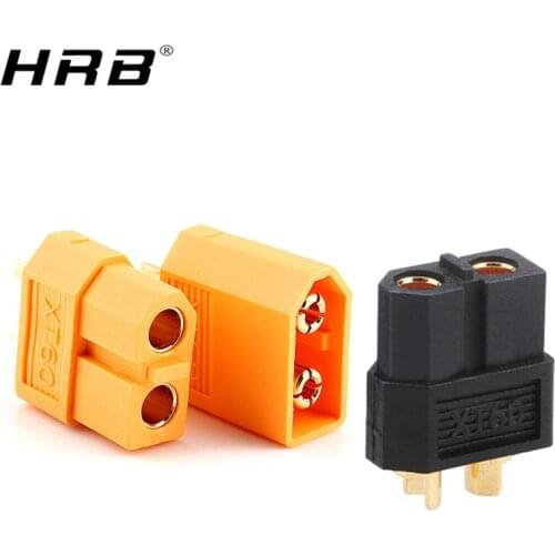 Amass XT60 XT-60 Plug Connector Female Male Yellow Black Brass Copper Bullet RC Parts For Lipo Battery Adapter Interface Charger