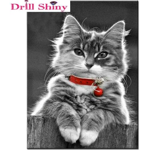 DIY 5d Diamond embroidery animals stickers diamond painting cat picture diamond mosaic cross stitch the paintings of rhinestone