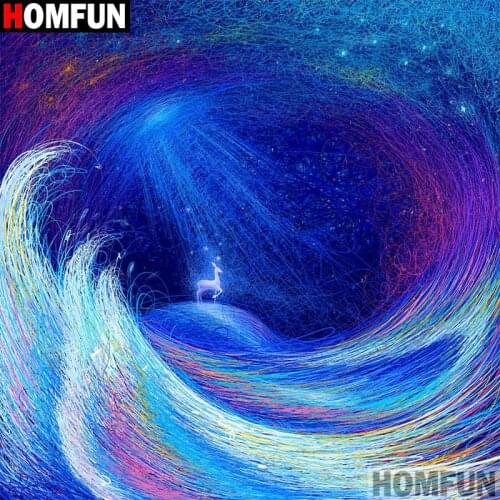 HOMFUN Full Square/Round Drill 5D DIY Diamond Painting "Cartoon landscape" 3D Embroidery Cross Stitch 5D Decor Gift A17198