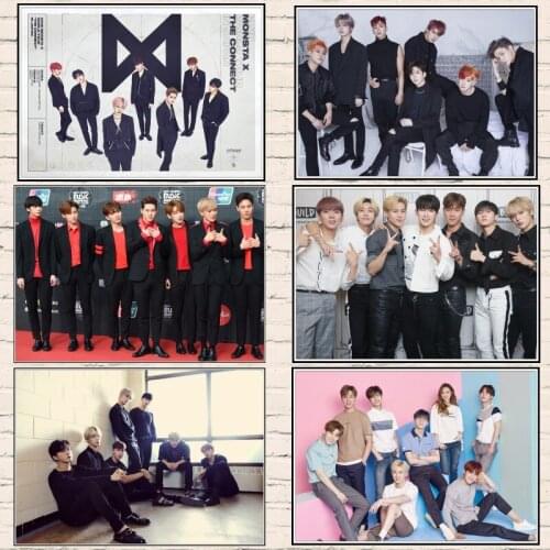 Diamond Painting Full Diamond Embroidery Monsta X Picture of Rhinestone DIY Diamond Mosaic Diamond setting Cross-Stitch