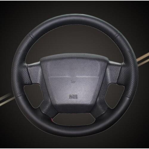 Car Braid On The Steering Wheel Cover for Jeep Compass 2006-2010 Old Patriot 2007-2010 Auto Braiding Covers Accessories Styling